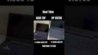 HP VICTUS VS ASUS TUF Boot Time asustufgamingf15 hpvictus rtx3050 [upl. by Dorca476]