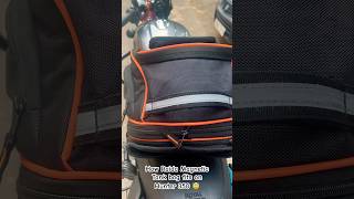 Does Raida Magnetic Tank Bag 31 ltr fits my RE Hunter 350 tank Lets find out viralshorts review [upl. by Ayotahc]