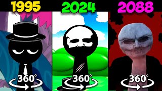 360° VR Incredibox Sprunki 1995 vs 2024 vs 2088  Phase 4 [upl. by Morice47]