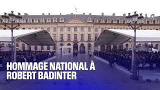 Les moments forts de lhommage national à Robert Badinter [upl. by Arney521]