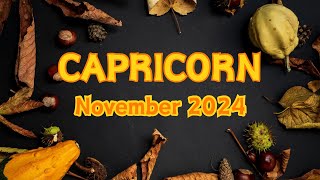 CAPRICORN ♑️ November 2024 “Courageously making the right choices after many mistakes” 🥠 [upl. by Cammy]