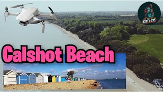 Calshot Beach near Southampton Ariel Shots Drone Footage DJI [upl. by Esekram539]