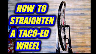 How To Fix Or Straighten A Tacod Bicycle Wheel [upl. by Boland]