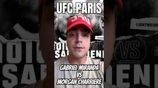 UFC Paris  Morgan Charriere vs Gabriel Miranda [upl. by Nim494]