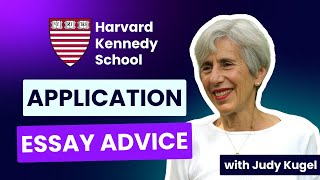 Harvard Kennedy School Application Essay Advice [upl. by Ydor]