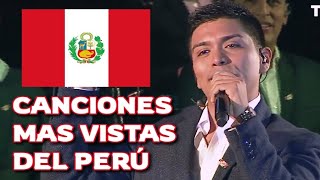 Top 75  Canciones Peruanas 🇵🇪 con más vistas en Youtube [upl. by Fortuna]