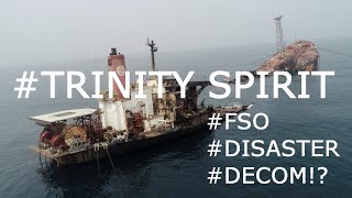 FSO Trinity Spirit  Explodes Video footage from Supply Vessel [upl. by Sophie]