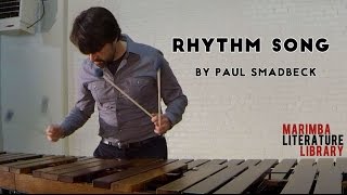 Rhythm Song by Paul Smadbeck  Marimba Literature Library [upl. by Yrocal]