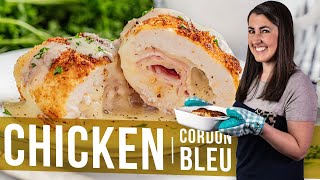 Classic Chicken Cordon Bleu Baked or Fried [upl. by Esirrehc]