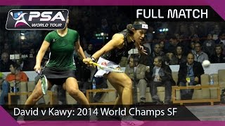 Squash Full Match  2014 Womens World Championship SF  David v Kawy [upl. by Siffre784]