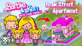 Beak Street Apartment for Barbie 💖 How To Decorate Aesthetic Toca Boca House Ideas 😍Toca Life World [upl. by Siger]