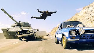 Fast amp Furious 6 2013 Dom Saves Letty from tank attack scene Hd l Movies Clip Prime [upl. by Sire]