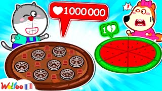 Défi Pizza Pastèque Contre Pizza Au Chocolat 🍉 Dessin Animé Pour Bébé 🎉 Collection Dépisodes [upl. by Tally]