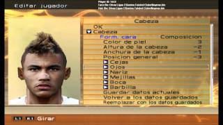 CARA DE NEYMAR EN EL PES 6 IGUALITAwmv [upl. by Levi]