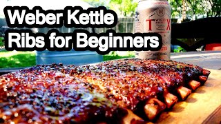 How To Make Ribs on a Charcoal Grill Easy [upl. by Hamlet]