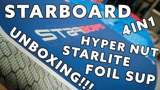 STARBOARD 2019 HYPER NUT STARLITE FOIL SUP UNBOXING [upl. by Dawes]