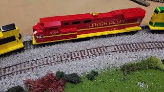 Lego Lehigh Valley Heritage Unit Ho ES44AC [upl. by Mahsih]