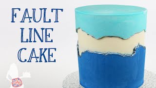 How To Make A Fault Line Cake Divided Frosting Cake [upl. by Gordy506]