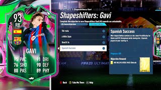 How to Complete Shapeshifters Gavi Objectives Fast 🔥 Fifa 23 Ultimate Team [upl. by Jarl545]