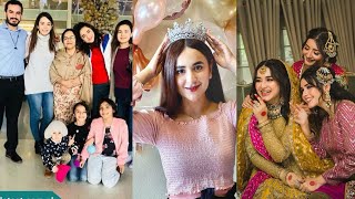 Yumna Zaidi Family Pictures and Her Dress Collection [upl. by Yssim]