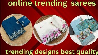 online trending sarees amp party wear sarees good and best quality [upl. by Jobye]