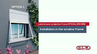 SLP snc installation of a rolling shutter with lateral lever projection frame [upl. by Namie]