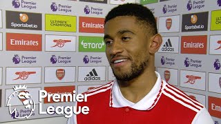 Reiss Nelson buzzing after scoring dramatic winner  Premier League  NBC Sports [upl. by Ayom]