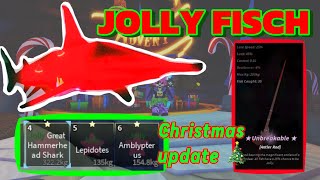 NEW FISCH CHRISTMAS UPDATE  new fish mutation jolly  Roblox fish [upl. by Amelie]