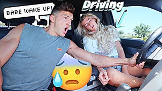 PASSING OUT WHILE DRIVING PRANK ON HUSBAND [upl. by Mellie]