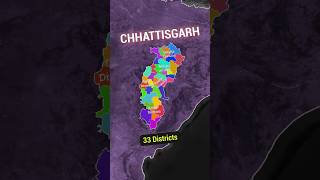 Chhattisgarh Administrative Divisions and Districts shorts shortsfeed geography chhattisgarh [upl. by Jarad151]