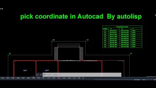 how to pick coordinates in Autocad  By Autolisp [upl. by Oettam416]