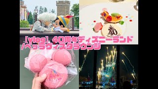 【vlog】40周年ディズニー／ベッラヴィスタラウンジ [upl. by Lesli]