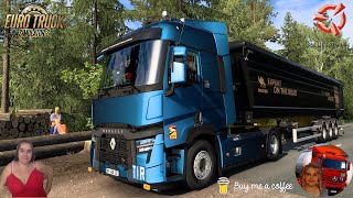 Euro Truck Simulator 2 152 Renault Range T Evo by Gloover Drive to Siberia Russia  DLCs amp Mods [upl. by Major]