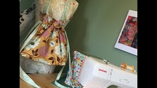 How to Sew A Summer Drawstring Tote Bag [upl. by Evangelia]