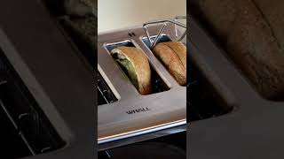 Toaster oven easily bake bagels with crispy outside and soft inside🍞🍞🥰whall food [upl. by Fredel]