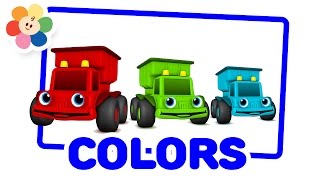 Colors for Kids  Learn Colors with Trucks  Color Trucks  BabyFirst [upl. by Kcirdahc]