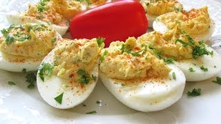 Deviled Eggs  EASY amp DELICIOUS  PoorMansGourmet [upl. by Mich]