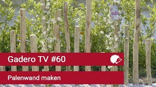 60 Wand maken met kastanjepalen [upl. by Hal]