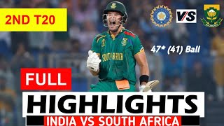 IND vs SA 2nd t20 Highlights 2024  India vs South Africa  Exciting Moments amp Key Performances [upl. by Akers]