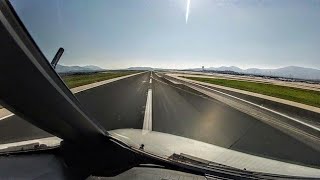 COCKPIT VIEW AEGEAN Airbus A320 Pilots View Takeoff from ATHENS  GoPro [upl. by Alurta]