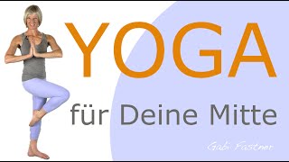 🍑 30 min Yoga für Deine Mitte  wohlfühlen wahrnehmen dehnen und stärken  ohne Geräte [upl. by Jone980]