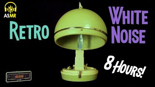 🔊White Noise Therapy  1960s Bonnet HAIR DRYER 8 Hours ASMR  Relax🌎 Sleep 💤 Concentrate💡 [upl. by Adnauqahs]