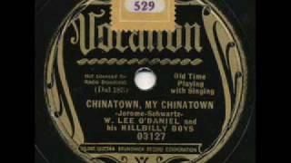 W Lee ODaniel and his Hillbilly Boys Chinatown My Chinatown Dallas 1935 [upl. by Nare]