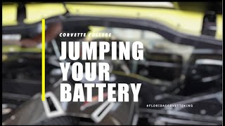 Corvette College  How to Jumpstart your C8 Corvette Battery [upl. by Maunsell]