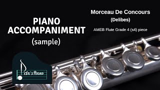 Morceau De Concours Delibes  Piano Accompaniment sample [upl. by Rame8]