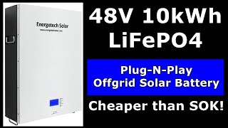 10kWh 48V LiFePO4 PlugNPlay Solar Battery for 38 per Wh Full Tear Down and Capacity Test [upl. by Lahcim]