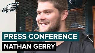 Nathan Gerry on Learning from Nigel Bradham amp Fighting to Be a Starter  Eagles Press Conference [upl. by Teloiv]