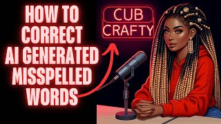 HOW TO CORRECT AI GENERATED MISSPELLED WORDS [upl. by Phillada]