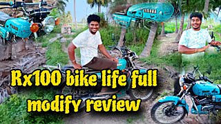 Yamaha Rx100 alteration bike full review rx yamaharx rx100 rx135 rxmodification rxsound rxz [upl. by Green714]