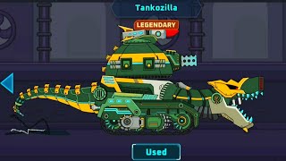 EVOLUTION TANKOZILLA LEVEL 4 MAXED UPGRADED IN TANK COMBAT WAR BATTLE NEW UPDATE v301 [upl. by Ruelle357]